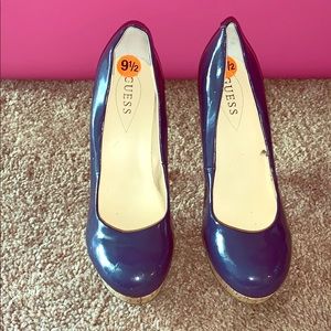 Guess cork bottom heels